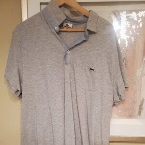 Mens Grey Medium Lacoste Polo